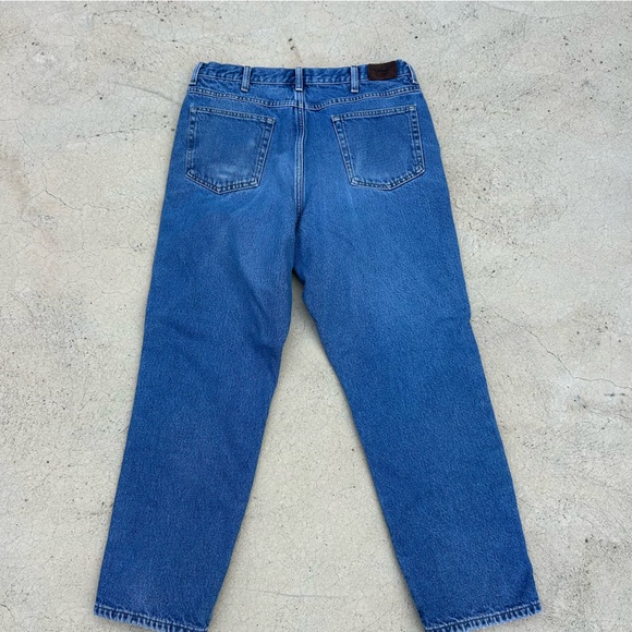 L.L. Bean‎ Flannel Lined Demin 36x30 Vintage Jeans Cottagecore Academia - Picture 5 of 6